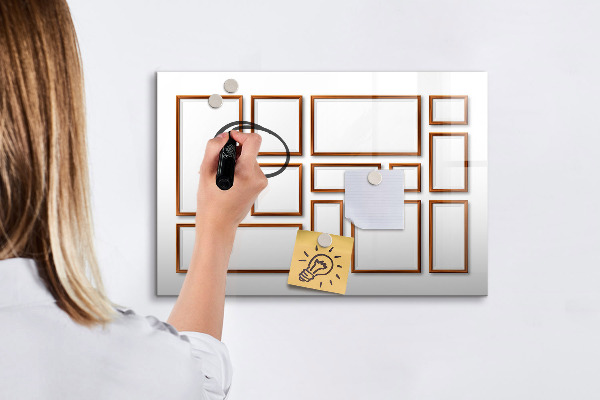Magnetic dry erase board A creative space for memories and photos