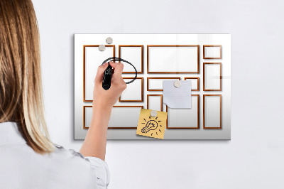 Magnetic dry erase board A creative space for memories and photos