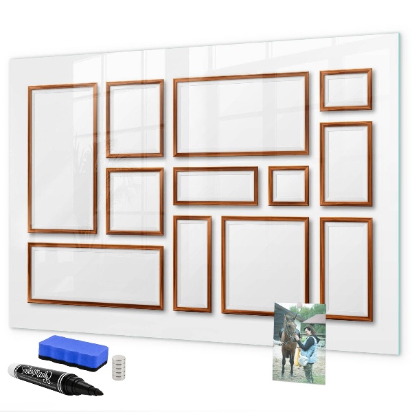 Magnetic dry erase board A creative space for memories and photos