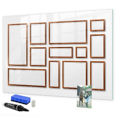 Magnetic dry erase board A creative space for memories and photos