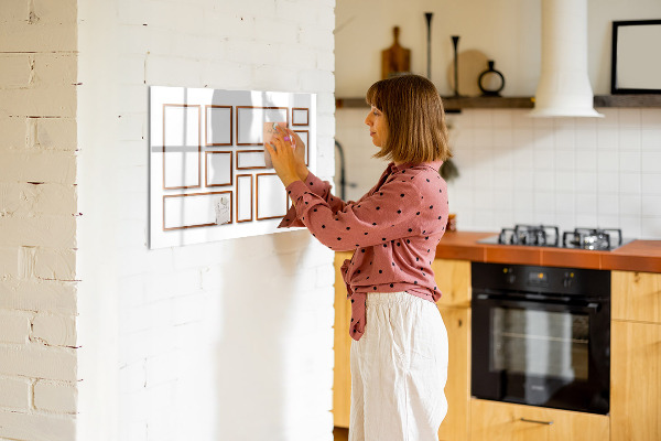 Magnetic dry erase board A creative space for memories and photos