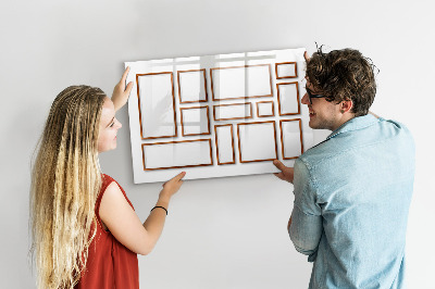 Magnetic dry erase board A creative space for memories and photos