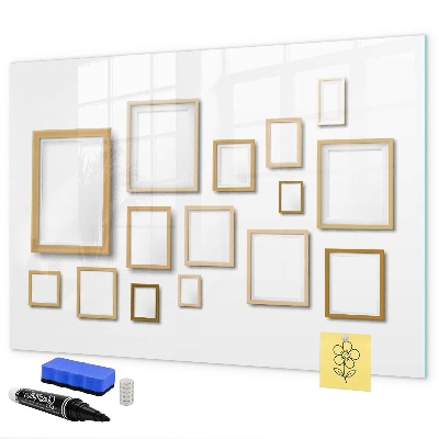 Dry erase board magnetic A creative space for photos and notes