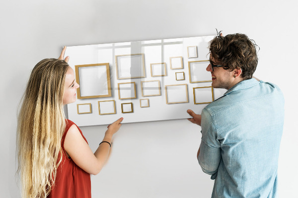 Dry erase board magnetic A creative space for photos and notes