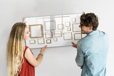 Dry erase board magnetic A creative space for photos and notes