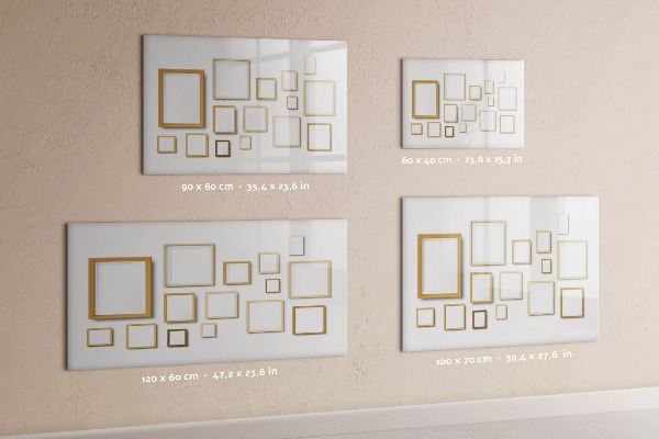 Dry erase board magnetic A creative space for photos and notes