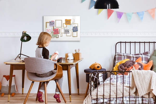 Dry erase board magnetic A creative space for photos and notes