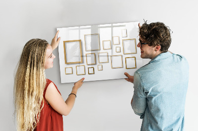 Dry erase board magnetic A creative space for photos and notes
