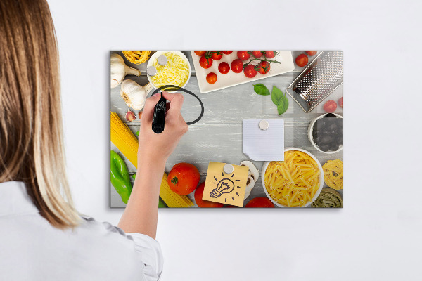 Dry erase board magnetic Kitchen reminders with your favorite flavors