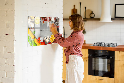 Dry erase board magnetic Kitchen reminders with your favorite flavors