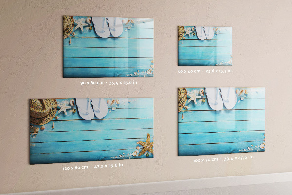 Magnetic dry erase board Summer memories on a colorful board