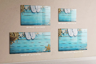 Magnetic dry erase board Summer memories on a colorful board