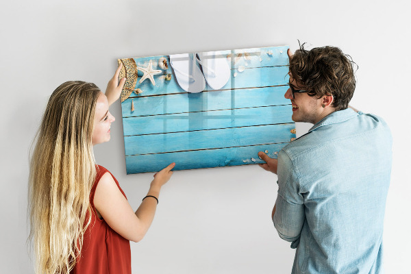 Magnetic dry erase board Summer memories on a colorful board