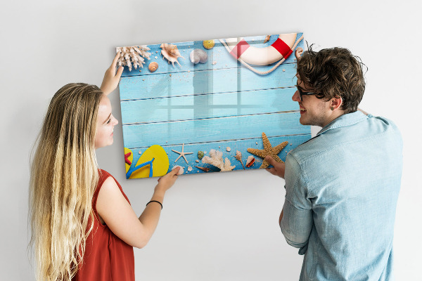 Dry erase board magnetic Summer memories by the sea