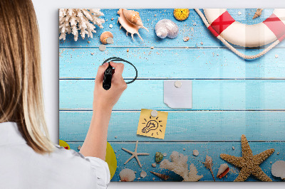 Dry erase board magnetic Summer memories by the sea