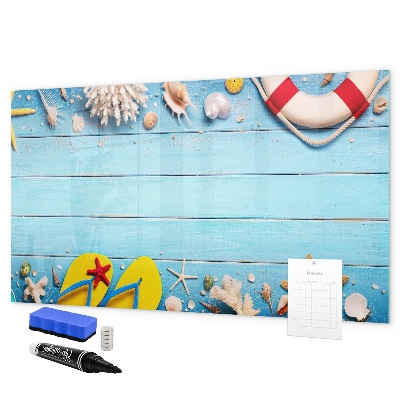 Dry erase board magnetic Summer memories by the sea