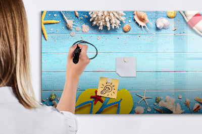 Dry erase board magnetic Summer memories by the sea