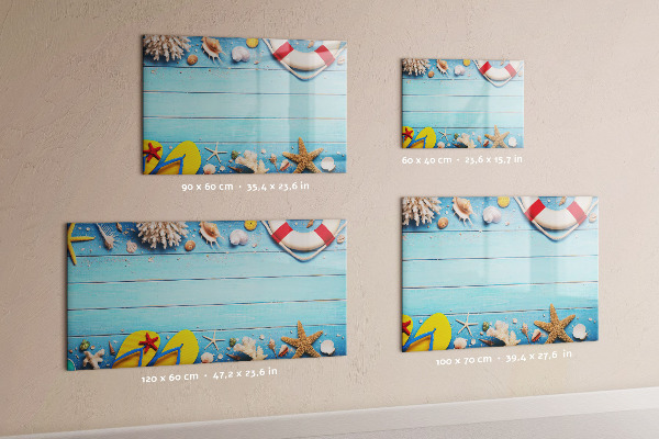 Dry erase board magnetic Summer memories by the sea