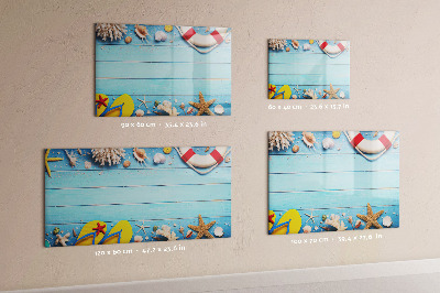 Dry erase board magnetic Summer memories by the sea