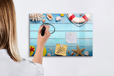 Dry erase board magnetic Summer memories by the sea