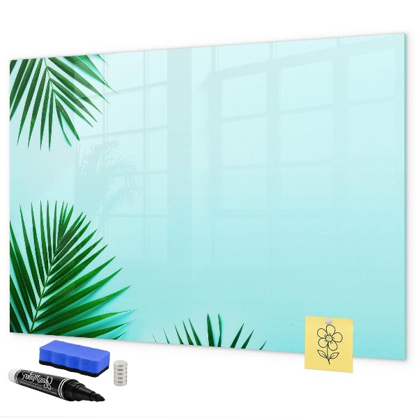 Magnetic dry erase board Green poster for photos and notes