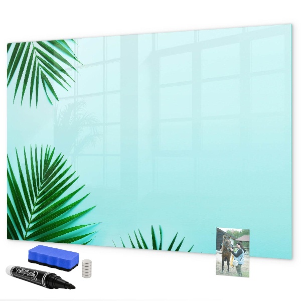 Magnetic dry erase board Green poster for photos and notes