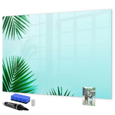 Magnetic dry erase board Green poster for photos and notes