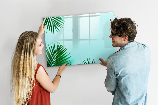 Magnetic dry erase board Green poster for photos and notes