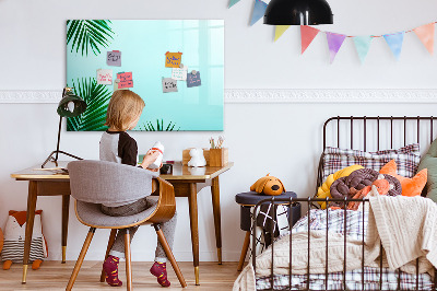 Magnetic dry erase board Green poster for photos and notes