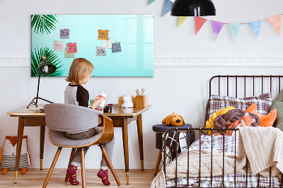 Magnetic dry erase board Green poster for photos and notes