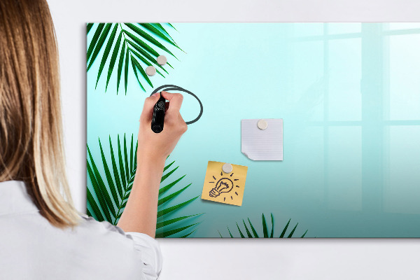 Magnetic dry erase board Green poster for photos and notes
