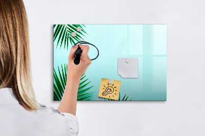 Magnetic dry erase board Green poster for photos and notes