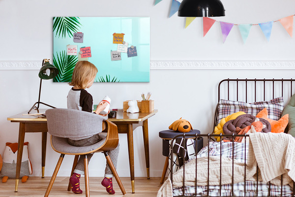Magnetic dry erase board Green poster for photos and notes