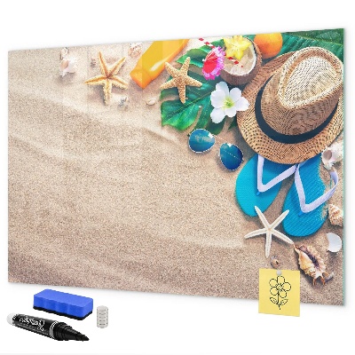 Dry erase board magnetic Summer memories at the beach