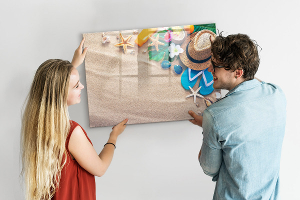 Dry erase board magnetic Summer memories at the beach