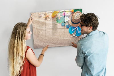 Dry erase board magnetic Summer memories at the beach