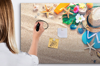 Dry erase board magnetic Summer memories at the beach