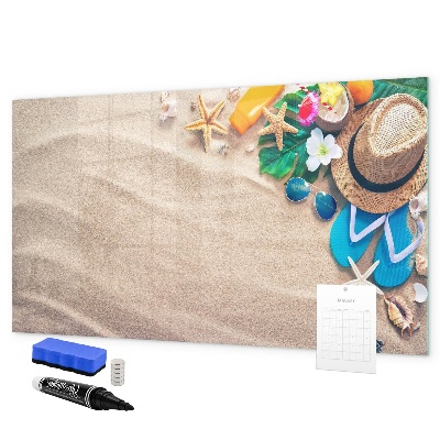 Dry erase board magnetic Summer memories at the beach