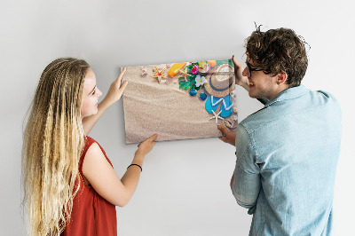 Dry erase board magnetic Summer memories at the beach