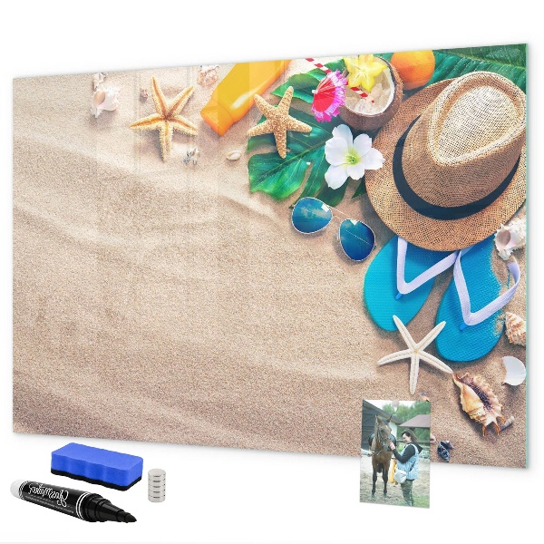 Dry erase board magnetic Summer memories at the beach