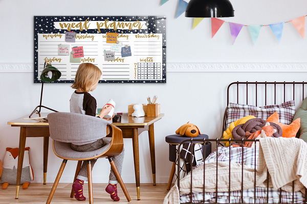 Dry erase board magnetic Meal planner for every week