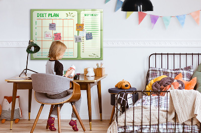 Dry erase board magnetic Diet plan and shopping list