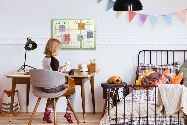 Dry erase board magnetic Diet plan and shopping list