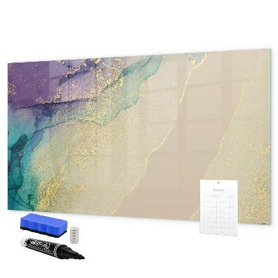 Magnetic dry erase board A colorful board for notes and photos