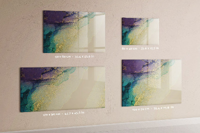 Magnetic dry erase board A colorful board for notes and photos