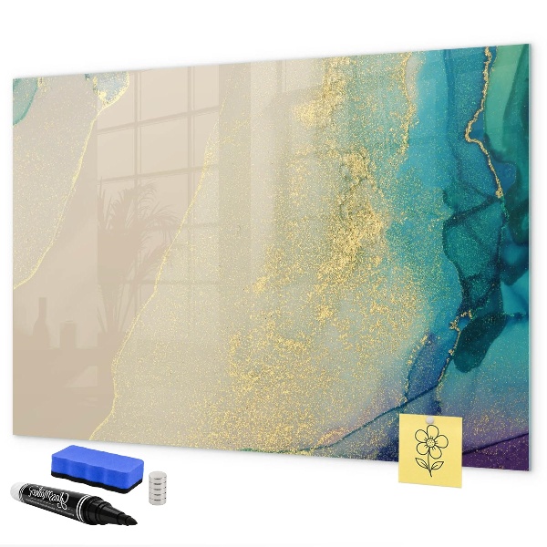 Dry erase board magnetic A stylish board for notes and photos