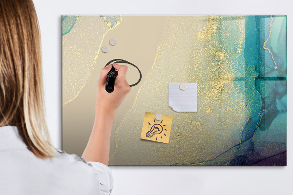Dry erase board magnetic A stylish board for notes and photos