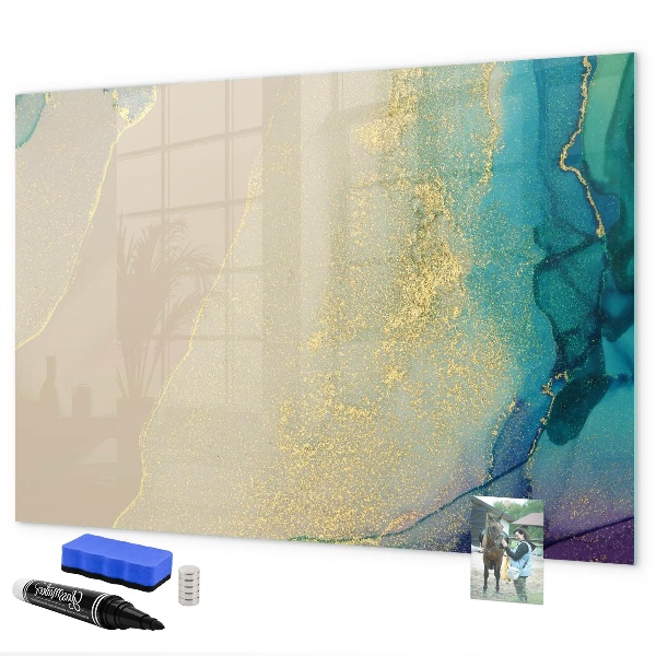 Dry erase board magnetic A stylish board for notes and photos