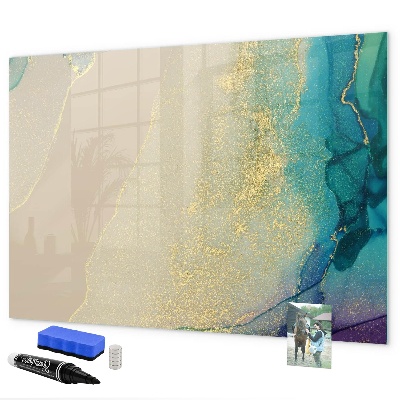 Dry erase board magnetic A stylish board for notes and photos
