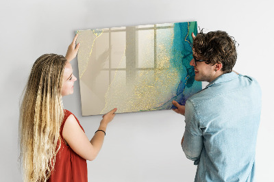 Dry erase board magnetic A stylish board for notes and photos